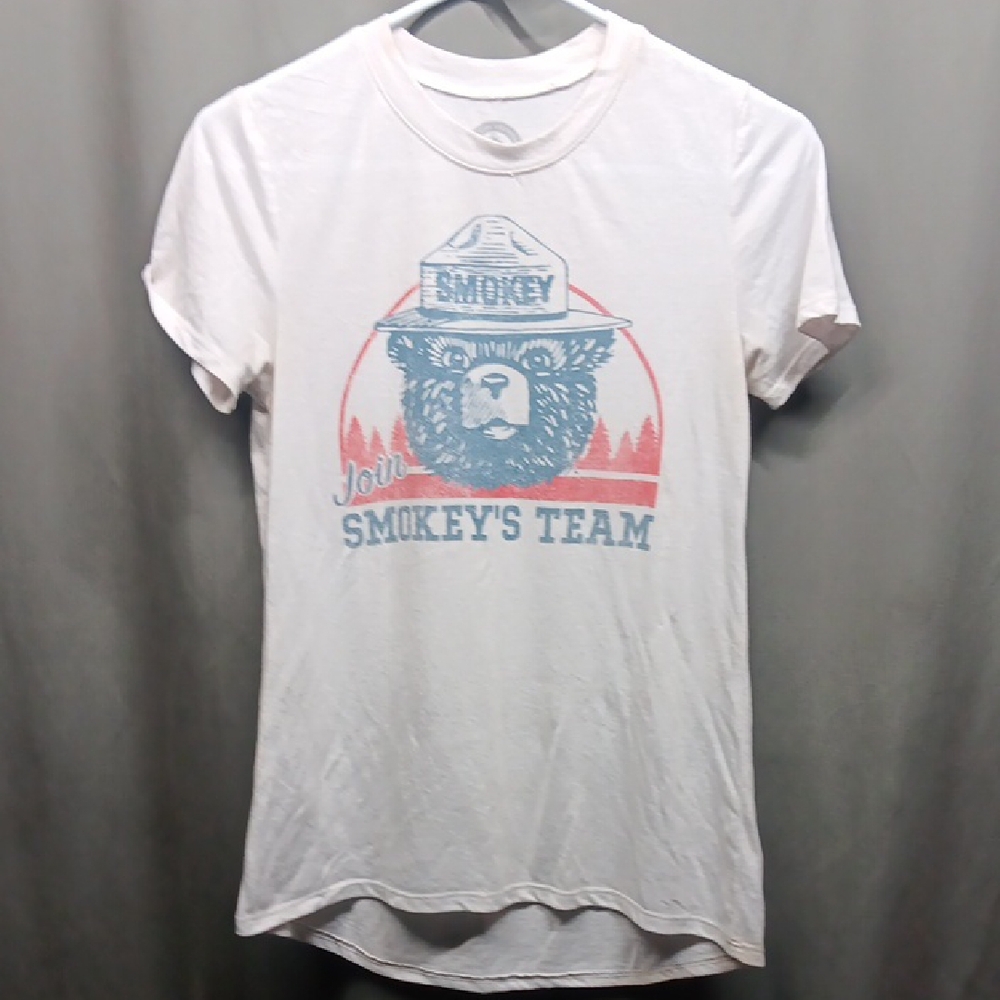Smokey Bear Graphic Tee - White
